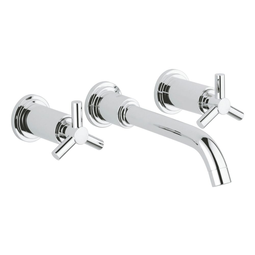 Bộ vòi trộn 3 lỗ bắt tường M-Size+ Atrio 20387000