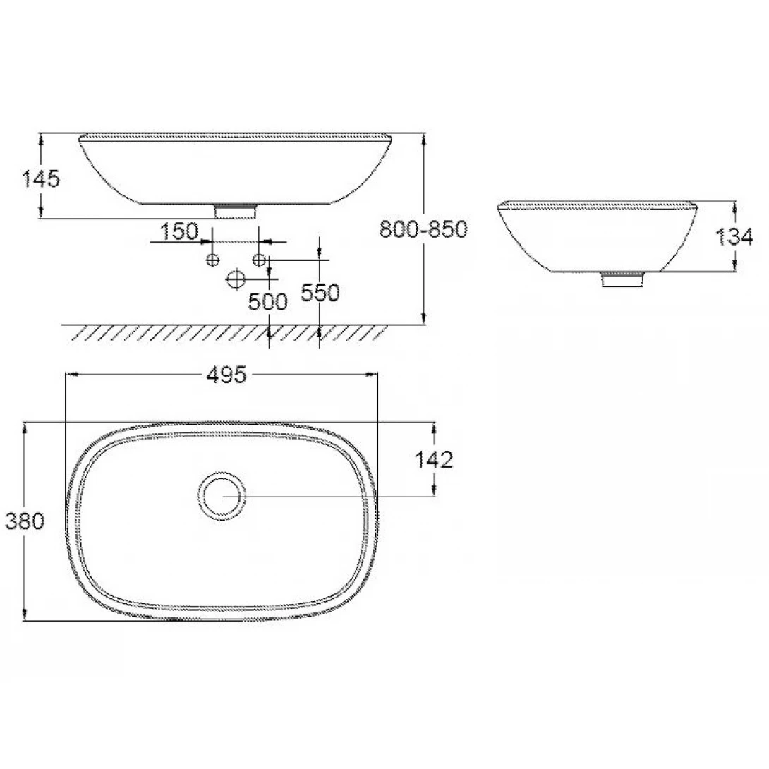 Chậu Eurostyle 500 x 380 x145mm 39216000