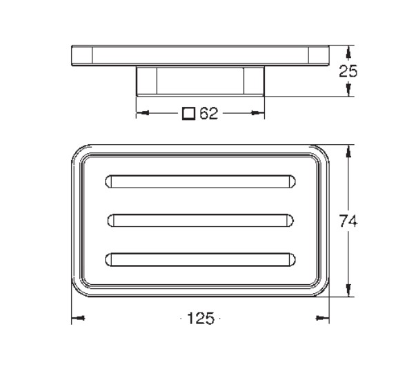 Gía để xà phòng SCube 40806000