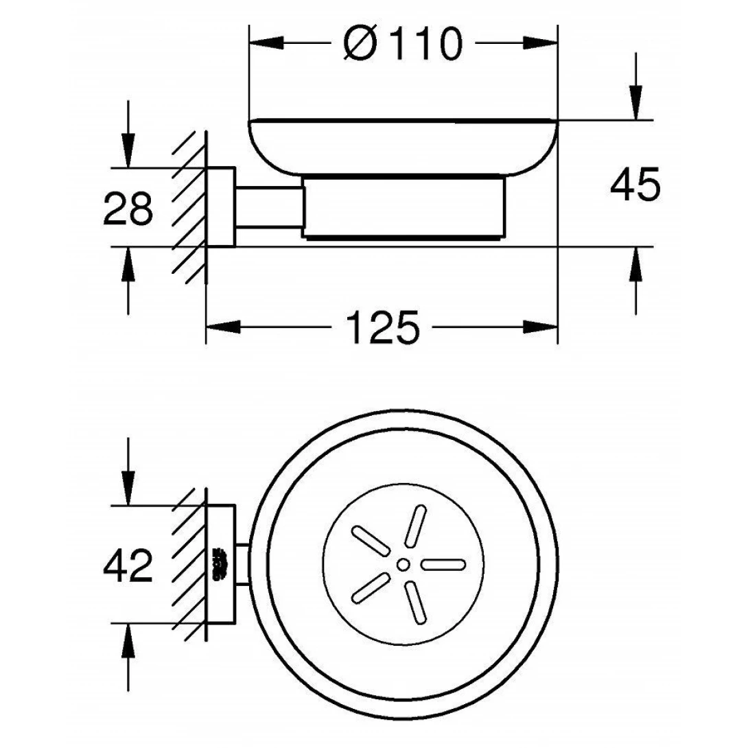 Kệ đựng xà phòng Grohe 40754001