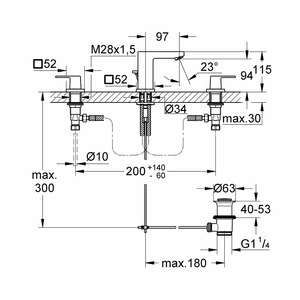 Vòi chậu Grohe 20351000